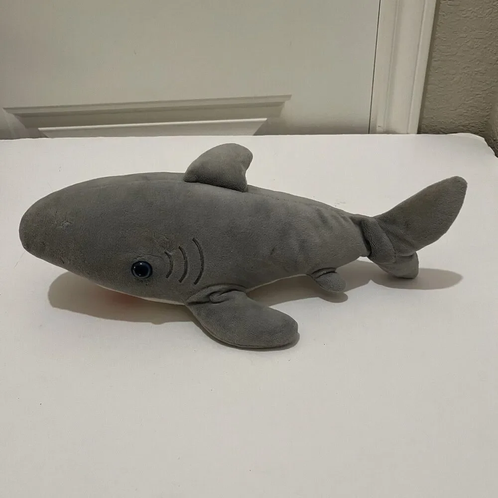 Great White Shark Gray Blue Plastic Eyes 14